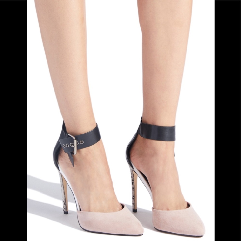 NWT Shoe Dazzle Faux Suede Pointed Toe Pumps - Picture 6 of 9